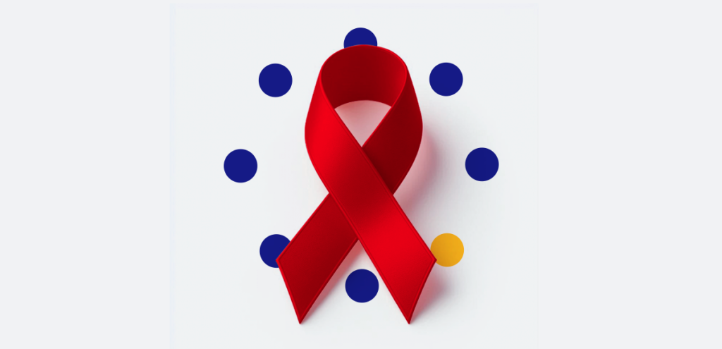 Imagem de um símbolo para representar: Maio vermelho - Prevenção da Hepatite 