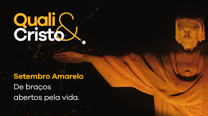 Qualicorp ilumina Cristo Redentor em apoio à campanha Setembro Amarelo